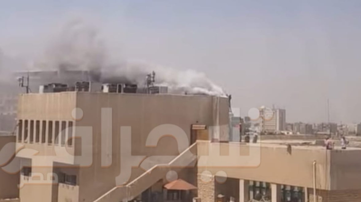 إخماد حريق في فرع النادي الأهلي 