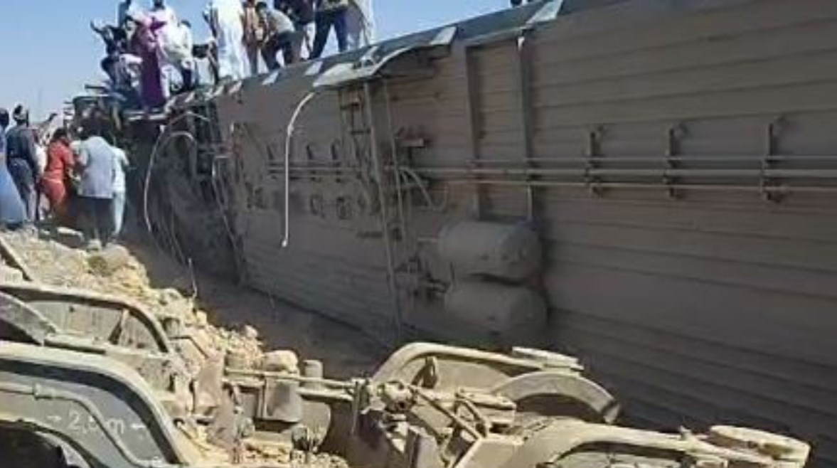 حادث انقلاب قطار مطروح حادث انقلاب قطار مطروح