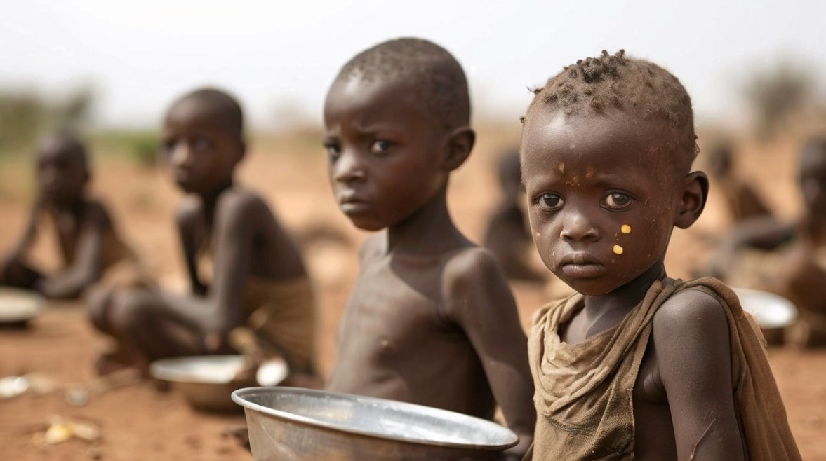 سوء التغذية في السودان (الصورة مولدة بالذكاء الاصطناعي)