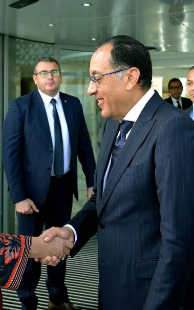 رئيس مجلس الوزارء مصطفى مدبولي مع رئيسة صندوق النقد