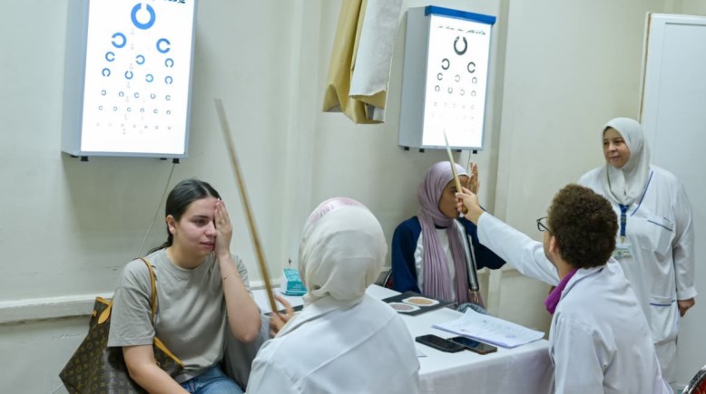 إجراء الكشف الطبي