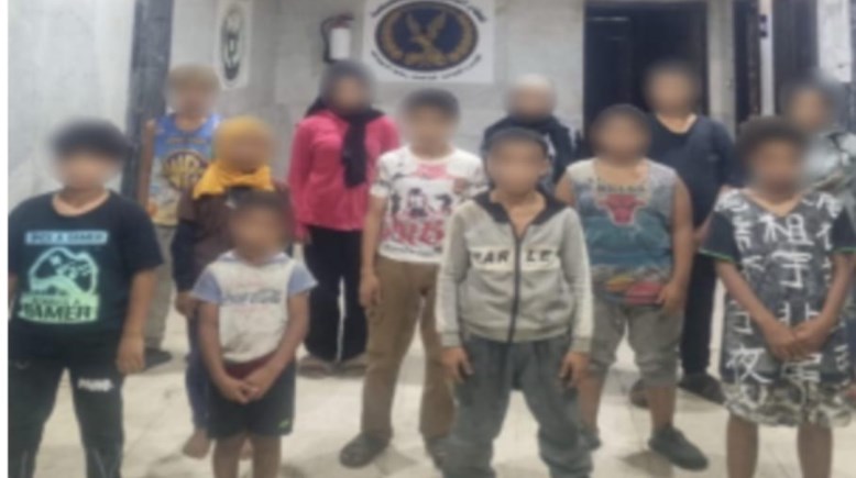 الأطفال الأحداث المضبوطين في مدينة نصر