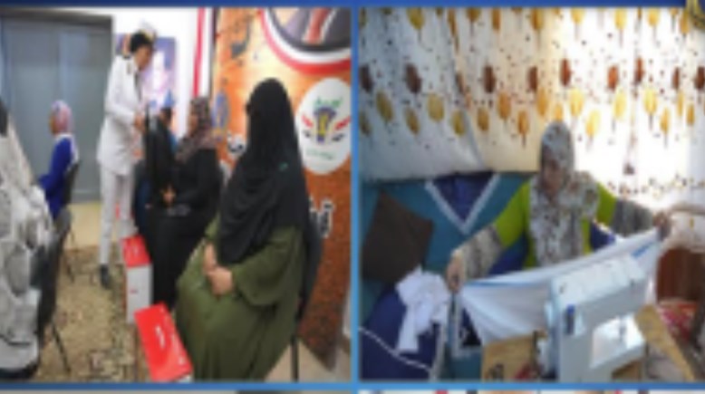 الداخلية توزع ماكينات خياطة 