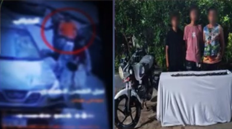 المتهمون وجانب من الواقعة 