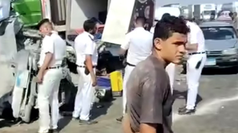 جانب من الحادث 