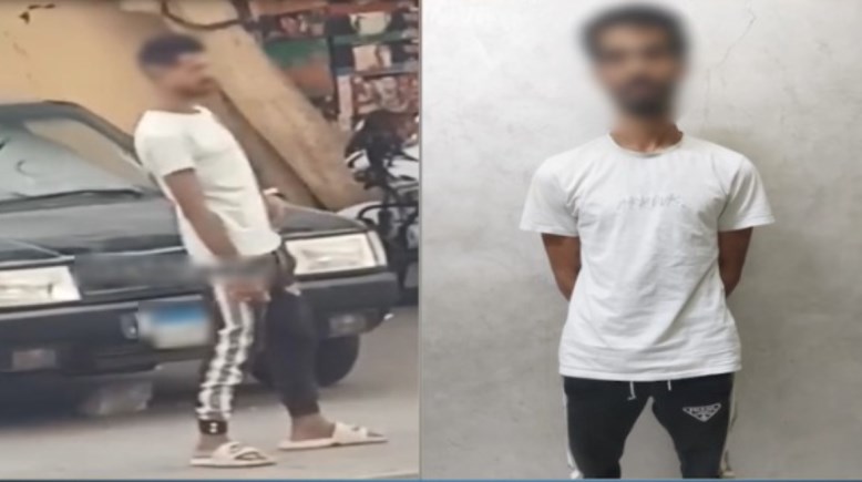 المتهم وجانب من الواقعة 