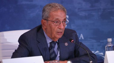 الدكتور عمرو موسى وزير الخارجية الأسبق