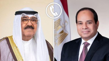 الرئيس عبدالفتاح السيسي وأمير قطر الشيخ مشعل الأحمد