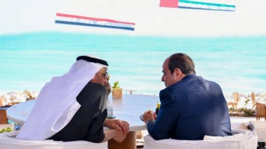 الرئيس عبدالفتاح السيسي والرئيس الإماراتي محمد بن زايد