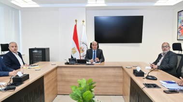 وزير الري خلال اجتماع متابعة موقف مجهودات الوزارة 