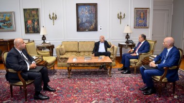 وزير الخارجية أمين سر اللجنة المركزية لحركة فتح الفلسطينية الفريق جبريل الرجوب