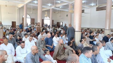 خلال إفتتاح احد مساجد كفرالشيخ 