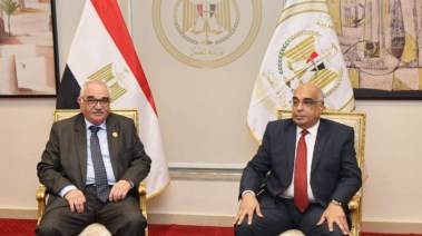 وزير العدل برفقة رئيس هيئة قضايا الدولة