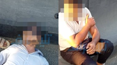 المصابان في حادث انقلاب دراجة نارية