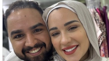 أسما شريف منير وزوجها