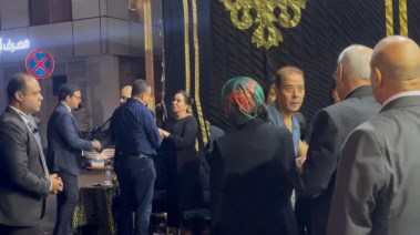 النجوم في عزاء أرملة سيد مكاوي