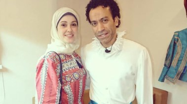سامح حسين وزوجته