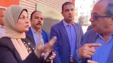 جانب من واقعة محافظ بورسعيد مع مديرة المدرسة