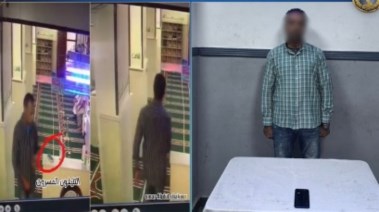 المتهم وجانب من الواقعة 