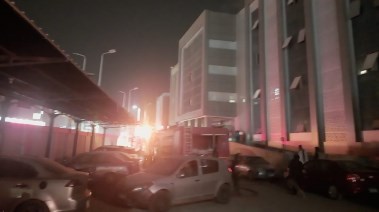 جانب من الحريق