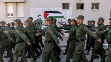 تدريب عدد من قوات الأمن الفلسطينية تدريب عدد من قوات الأمن الفلسطينية