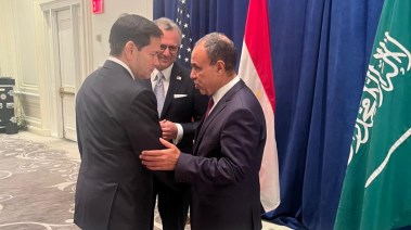 وزير الخارجية ونظيره الأمريكي