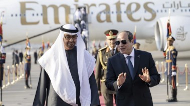  الرئيس عبدالفتاح السيسي و الشيخ محمد بن زايد آل نهيان