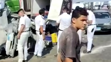 جانب من الحادث 