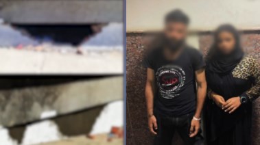 المتهمان وجانب من الواقعة