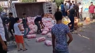 جانب من الحادث 