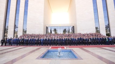 جانب من مراسم أداء أعضاء النيابة العامة الجدد اليمين القانونية