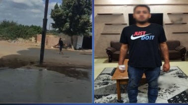 المتهم وجانب من الواقعة 