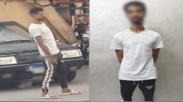 المتهم وجانب من الواقعة 