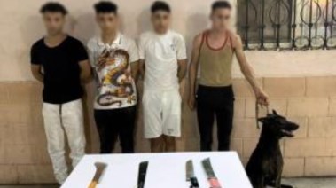 المتهمين بعد القبض عليهم 