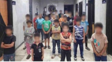 الأطفال المضبوطين في أعمال تسول
