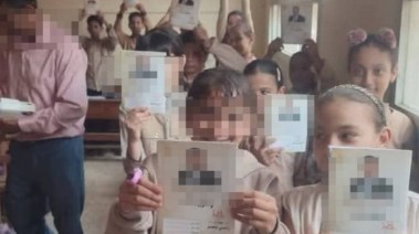 صورة لطلاب مدرسة أبو مشهور بالمنوفية 