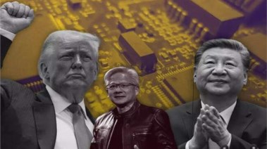 الرئيس الامريكي ونظيره الصيني والرئيس التنفيذي لـ إنفيديا 
