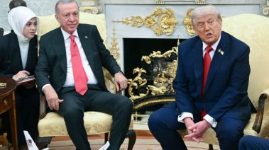 الرئيس الأمريكي دونالد ترامب ونظيره التركي رجب طيب أردوغان