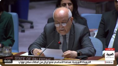 مندوب فلسطين الدائم رياض منصور