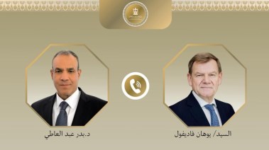 الدكتور بدر عبد العاطي مع يوهان فاديفول