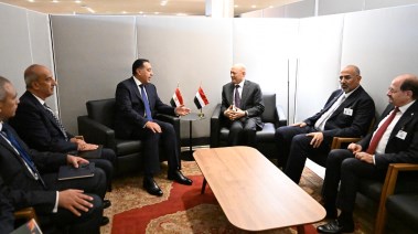 رئيس مجلس الوزراء، الدكتور مصطفى مدبولي، ورئيس مجلس القيادة الرئاسي اليمني، رشاد العليمي