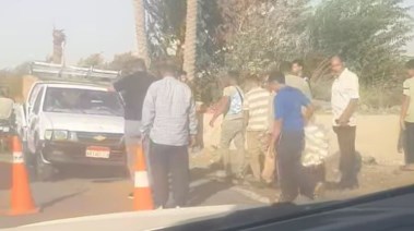 وفاة عامل وإصابة 8 في حادث مروري على الطريق الزراعي ببني سويف