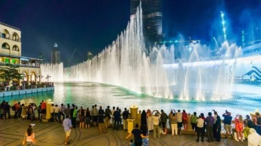 عودة النافورة الراقصة للعمل