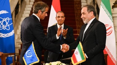 وزير الخارجية بدر عبدالعاطي ومدير عام الوكالة الدولية للطاقة الذرية وزير الخارجية الايراني