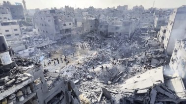 غزة بسبب القصف الإسرائيلي