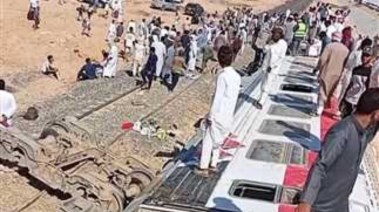 استمرار التحفظ على السائق والمساعد بحادث قطار مطروح 
