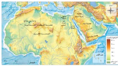 خريطة الوطن العربي 