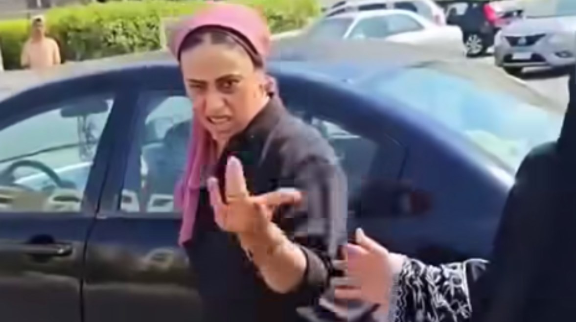 مشادة بين شاب وسيدة في النزهة مشادة بين شاب وسيدة في النزهة