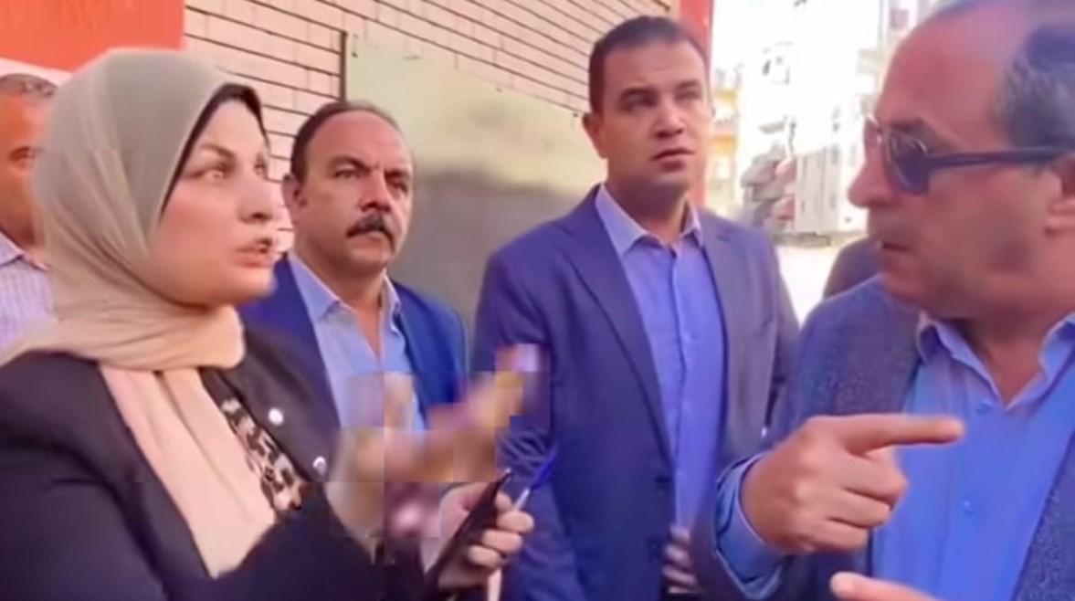 جانب من واقعة محافظ بورسعيد مع مديرة المدرسة