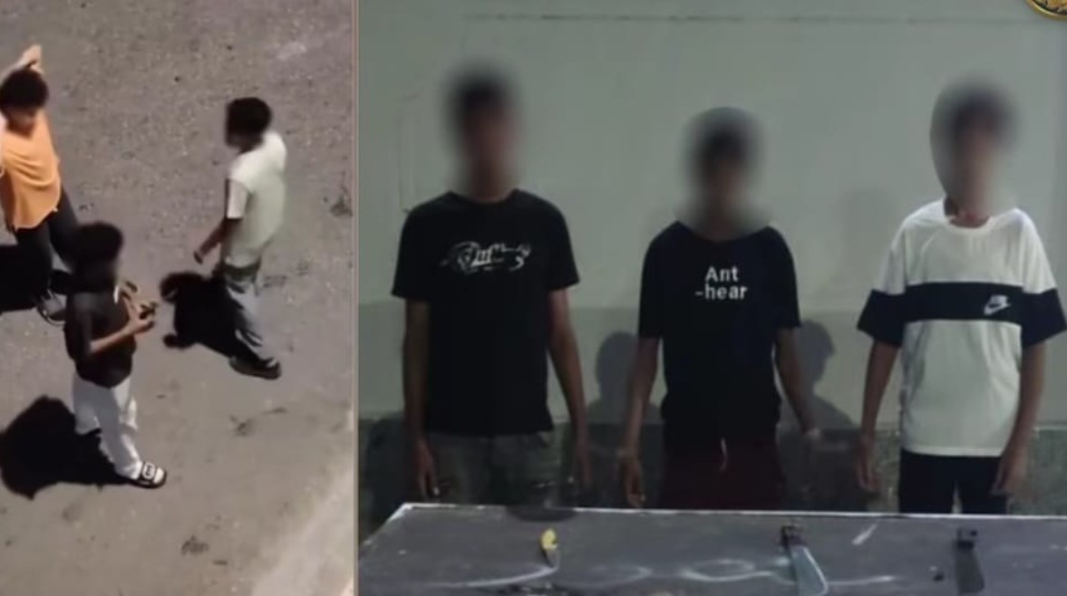 المتهمين وجانب من الواقعة 